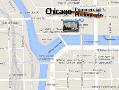 Map to Chicago Commercial Photography